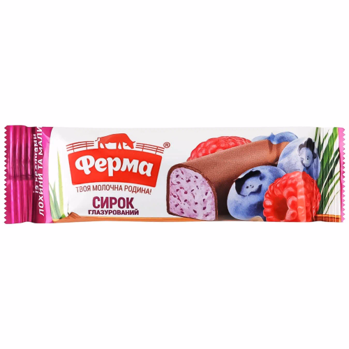 Сирок глазурований Лохина-малина 16% флоу-пак 36г