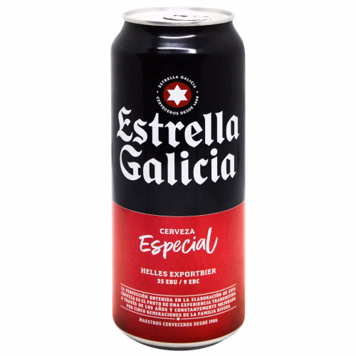 Пиво Estrella Galicia Especial 5,5%  0.5л ж/б