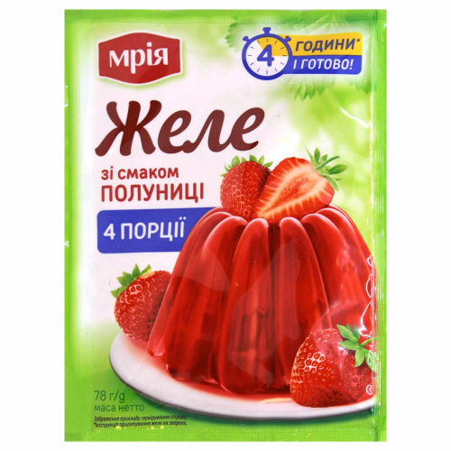 Желе полуниця УБ 78г МРІЯ