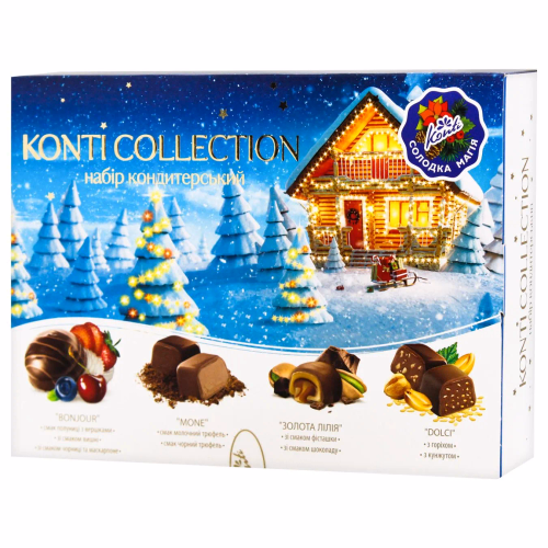 Цукерки фас 2024-2025 «KONTI COLLECTIONі». 335г