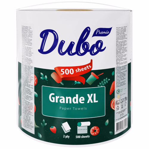 Диво Premio рушники целюл. на гільзі по 1рул.2-шар.Grande XL білий