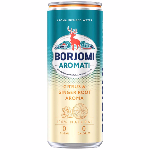 Напій Borjomi Aromati Цитрус Імбир с/газ м/б 0,33л