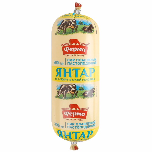 Сир пл наливний Янтар 55% Ферма туба 300г