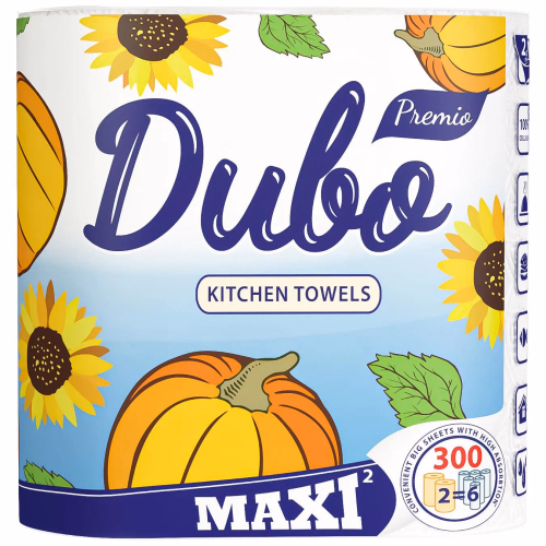 Диво Premio рушники целюл. на гільзі по 2рул. Maxi