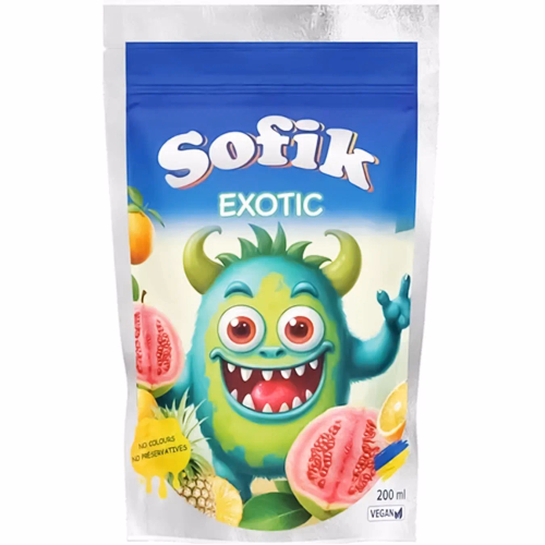 Напій соковий б/а негазований Sofik "EXOTIC" зі смаком гуави,200мл