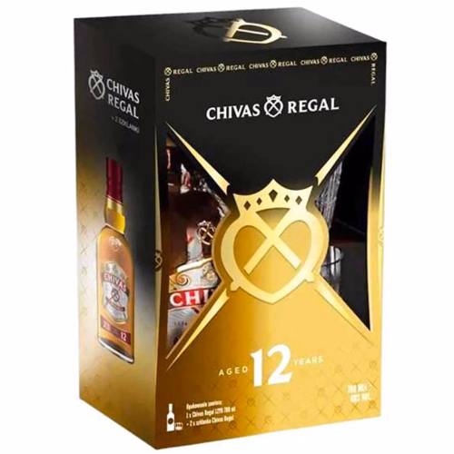 Віскі Chivas Regal 0,7+2-скл 40% набір
