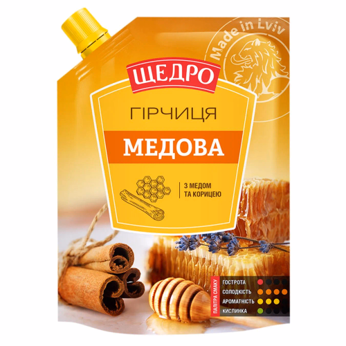 Гірчиця Щедро Медова д/п 120 г