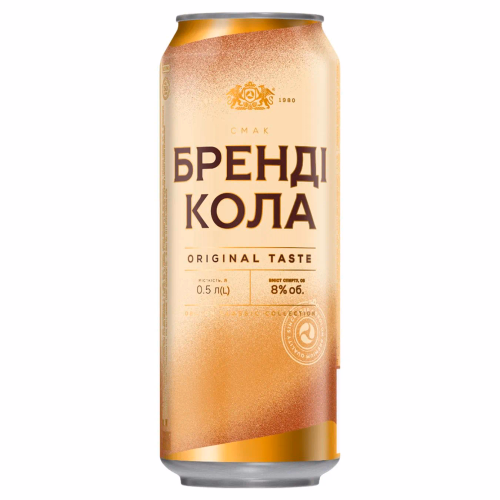 Слаб/алког напій БРЕНДІ-КОЛА банка 0,5л "Оболонь"