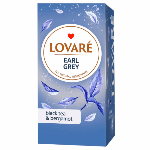 Чай Lovare чорн цейлон байховий дрібн з бергамотом Earl Grey 24х2г