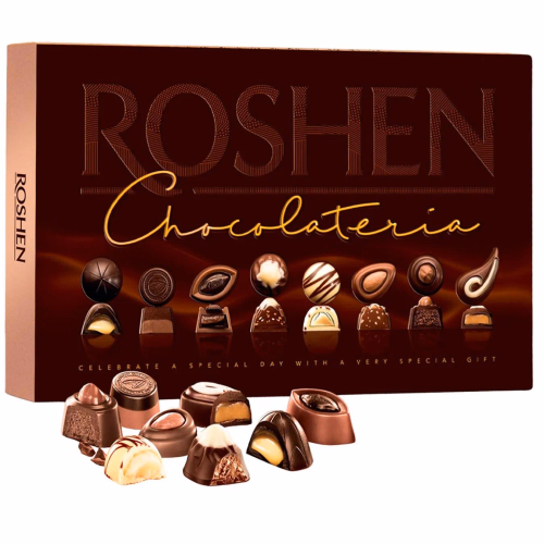 КОРОБОЧНІ ЦУКЕРКИ Roshen Chocolateria ВКФ 256г