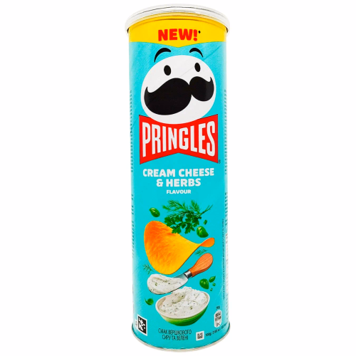 Чипси PRINGLES Cream Cheese & herbs 165г
