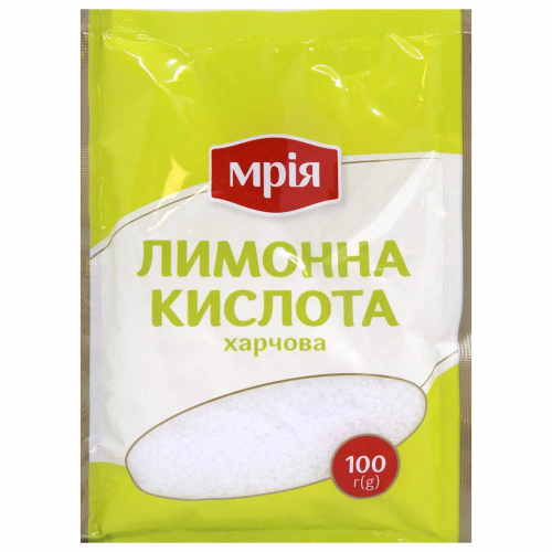 СПЕЦІЇ Лимонна кислота УБ 100г Мрія