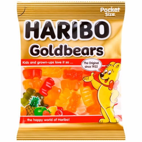 HARIBO Goldbears 80 цукерки желейні неглазуровані золоті ведмедики