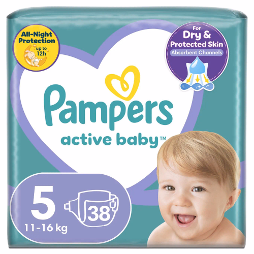 PAMPERS Дит/пiдгузки Active Baby Maxi(11-16кг) Економ Мінус 38