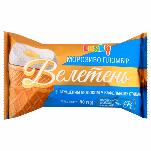 ВСТ Велетень Пломбір зі згущ.молоком 90гр