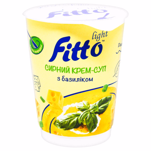 Сирний крем-суп мит,пригот з базиліком 40г ТМ Fitto light ст