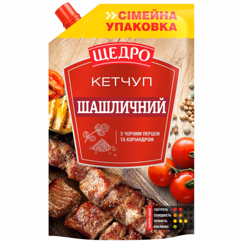 Кетчуп Щедро Шашличний д/п 360г
