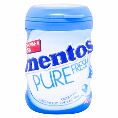 PERFETTI гумка жув. Mentos PUREFRESH банка М'ята 56г