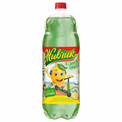 Напій б/а ЖИВЧИК зі смаком лимону 2 л