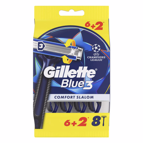 GILLETTE BLUE 3 Слалом Комфорт Бритви однораз бритви 6+2шт