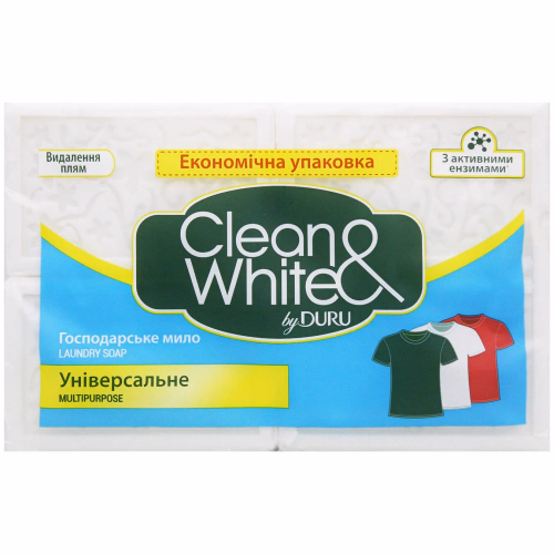 Мило Господарське мило Duru Clean&White універсальне 120г