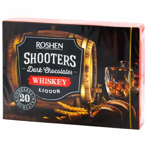 КОРОБ ЦУКЕРКИ Shooters віскі-лікер ВКФ 150г