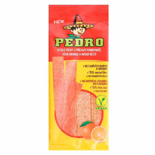 БП Pedro Цукерки Жел Ремінці см Апельсини 80г