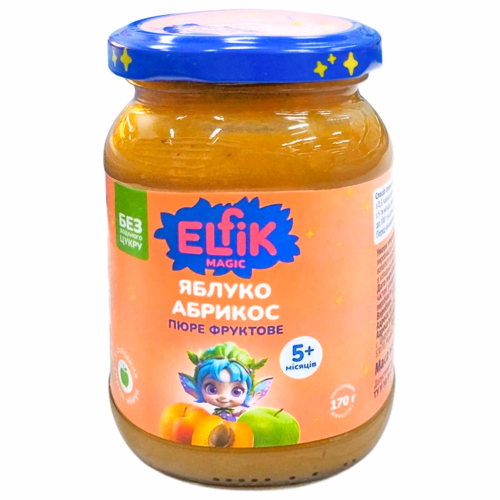 Пюре Elfik яблуко-абрикос (з 5міс)170г д/п