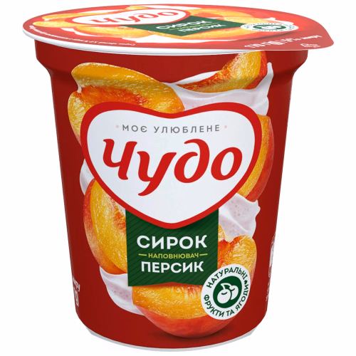 Чудо Сирок збитий Персик 5% стакан 170г