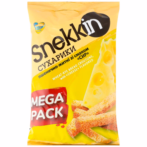 Сухарики пш-жит зі смаком Сиру Snekkin" 150г
