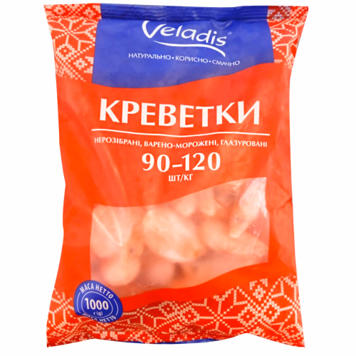 Креветка вар/морожв 90/120 Veladis 1кг