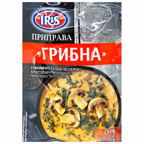 Приправа грибна 25г  IRIS