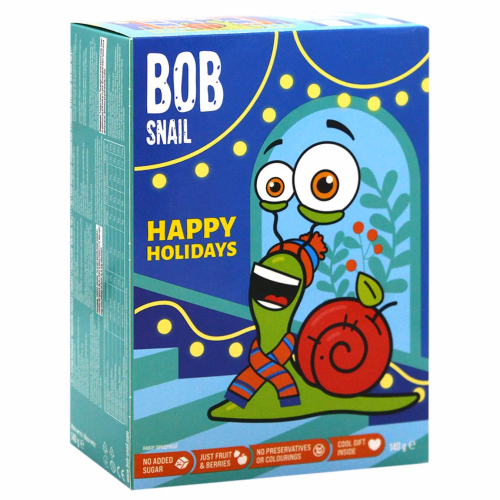 Набір продукції Різдвяний бокс з іграшкою" BOB SNAIL 140 г