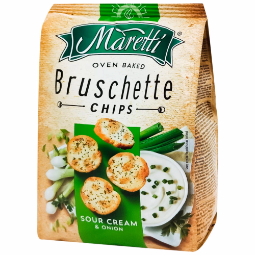 MARETTI Брускети Сметана і цибуля BOX 140 г