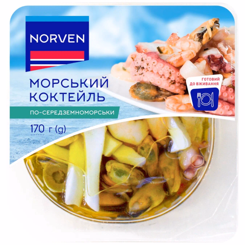 Морський коктейль по-середземноморськи 170г TM Norven