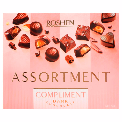 КОРОБОЧНІ ЦУКЕРКИ Roshen Compliment ВКФ 145г