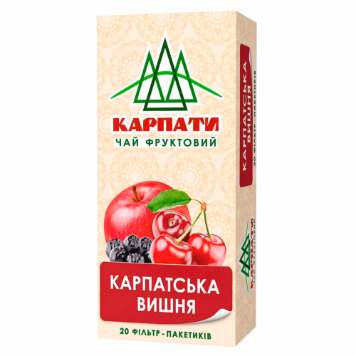 Чай Карпати 20ф/п*1,5г трав.Карпатська вишня