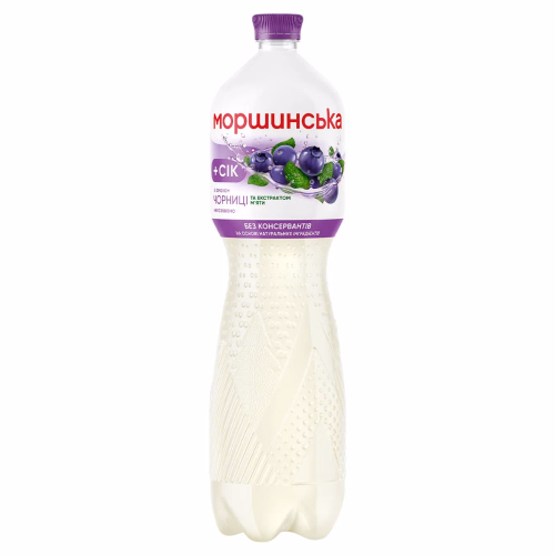 Моршинська зі смаком Чорниця-М'ята .н/газ.1,5л