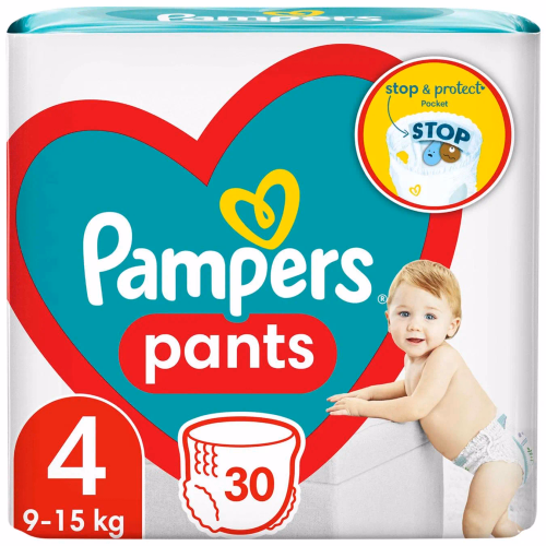 PAMPERS Дит/пiдгузки трусики Pants Maxi (9-15кг) Економ 30