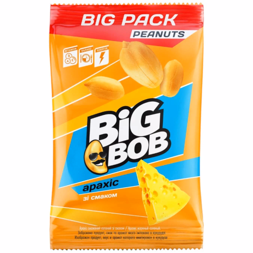 Арахіс смажений сир 160г BIG BOB