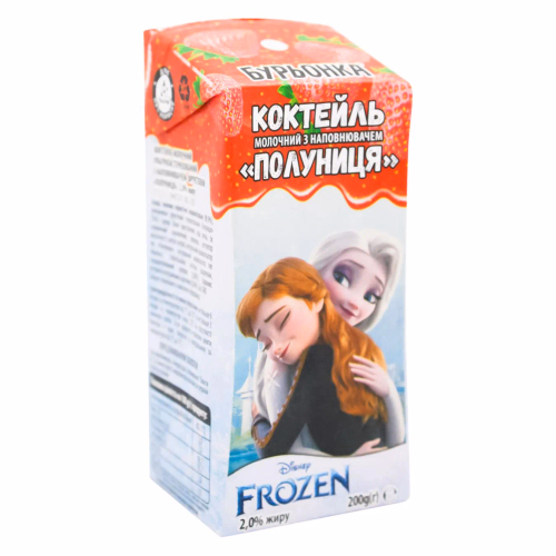Коктель мол.у/паст.з нап.Полуниця Бурьонка&Disney"2% 200г