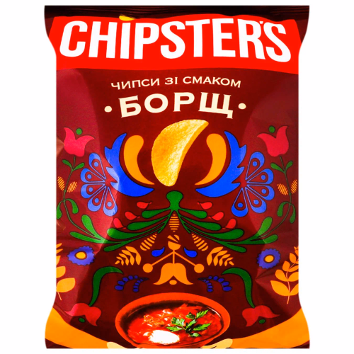 ТМ CHIPSTER`S Чипси зі смаком Борщ 100г