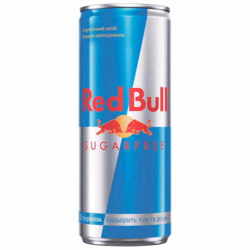 RED BULL банка 0,25л енергет.нап б/а БЕЗ ЦУКРУ