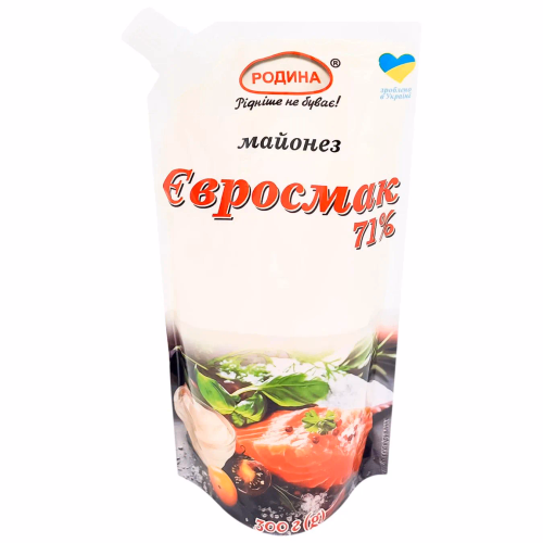 Майонез Євросмак 71% 300г дой пак
