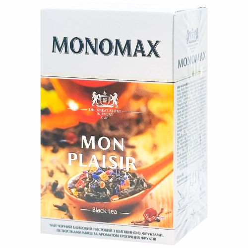 Чай Мономах 80гр*16шт.Mon plaisir.чорн.тропик