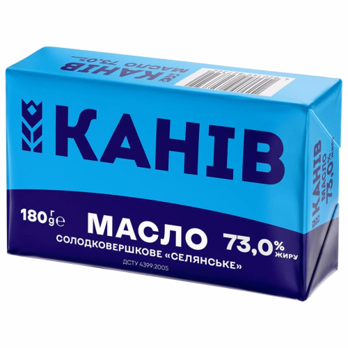 Масло солод/верш селянське ТМ Канів 1971   73% 180гр