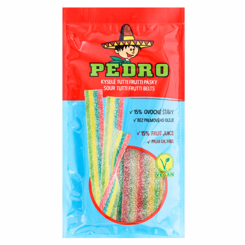 БП Pedro Цукерки Жел Ремінці Тутті Фрутті 80г