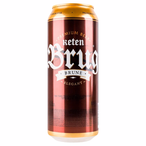 Пиво Keten Brug Brune Elegant темне спец банка 0,5л