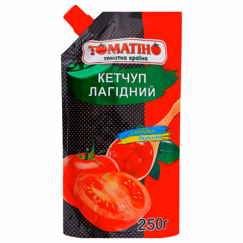Кетчуп Лагідний 250г д/п ТМ Томатіно