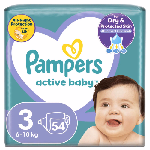 PAMPERS Дит/пiдгузки Active Baby Midi (6-10 кг) Економ Мінус 54